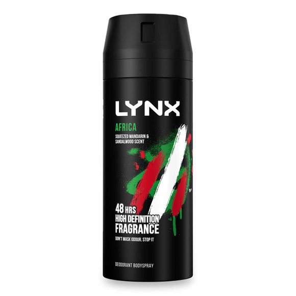 Lynx Aerosol Bodyspray Africa The G.O.A.T. Of Fragrance 150